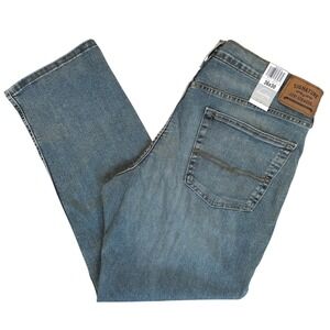 Levi Strauss Signature Athletic Fit Mens Jeans‎ 36x30 Blue Casual Faded Whiskers